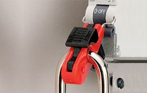 Miniature Circuit Breaker Lockout (Pins Inward)