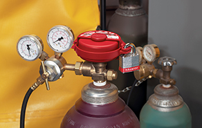 Pressurized Gas Valve Lockout